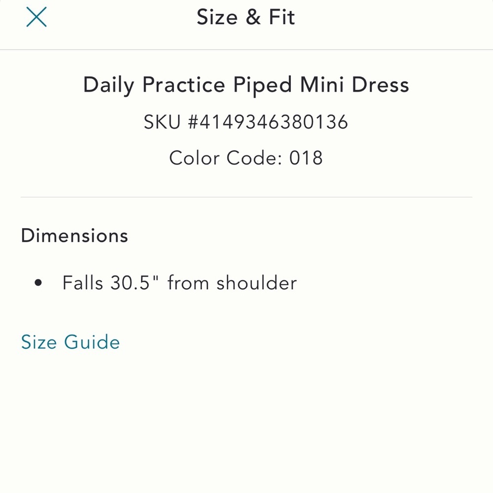 Anthropologie Daily Practice Waypoint Piped Mini Sport Tennis Dress - Picture 6 of 6